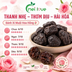 Bánh Xí Muội Hoa Hồng Cao Cấp, Dẻo Mềm, Chua Ngọt Hài Hòa, Hương Hoa Hồng Thơm Dịu