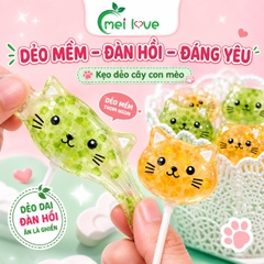 Kẹo Dẻo Cây Con Mèo Hương Trái Cây, Dẻo Mềm, Tạo Hình Mèo Đáng Yêu, Kẹo Ăn Vặt Cho Bé & Gia Đình