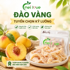 Đào Vàng Sấy Khô Cao Cấp, Dẻo Mềm, Thơm Vị Đào Tự Nhiên, Ngọt Thanh, Trái Cây Sấy Ăn Vặt