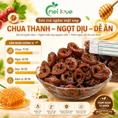 Sơn Trà Ngâm Mật Ong Cao Cấp, Dẻo Mềm, Chua Thanh, Ngọt Dịu Từ Mật Ong, Món Ăn Vặt Trái Cây