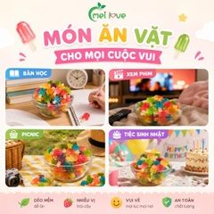 Kẹo Dẻo Cây Kem Hương Trái Cây, Dẻo Mềm, Nhiều Màu Sắc, Kẹo Ăn Vặt Cho Bé & Gia Đình
