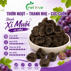 Bánh Xí Muội Vị Nho Cao Cấp, Dẻo Mềm, Chua Ngọt Hài Hòa, Hương Nho Thơm Dịu