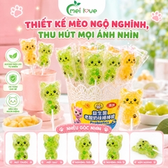 Kẹo Dẻo Cây Con Mèo Hương Trái Cây, Dẻo Mềm, Tạo Hình Mèo Đáng Yêu, Kẹo Ăn Vặt Cho Bé & Gia Đình