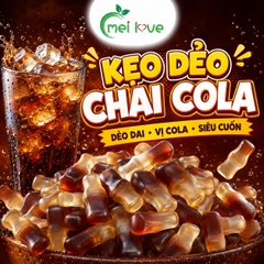Kẹo Dẻo Chai Cola, Dẻo Dai, Hương Vị Cola Đậm Đà, Kẹo Hình Chai Ăn Vặt Cho Bé & Gia Đình