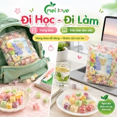 Kẹo Dẻo Nhân Trái Cây Lên Men Chua Ngọt, Nhân Sốt Mềm Tan, Ăn Vặt Lạ Miệng Cho Văn Phòng