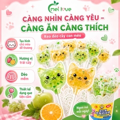 Kẹo Dẻo Cây Con Mèo Hương Trái Cây, Dẻo Mềm, Tạo Hình Mèo Đáng Yêu, Kẹo Ăn Vặt Cho Bé & Gia Đình