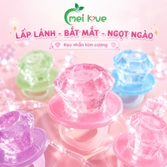 Kẹo Nhẫn Kim Cương Vị Trái Cây, Kẹo Hình Chiếc Nhẫn Độc Đáo, Kẹo Tuổi Thơ, Ăn Vặt & Quà Tặng