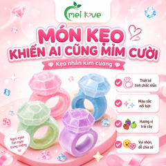 Kẹo Nhẫn Kim Cương Vị Trái Cây, Kẹo Hình Chiếc Nhẫn Độc Đáo, Kẹo Tuổi Thơ, Ăn Vặt & Quà Tặng