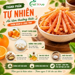 Ô Mai Trần Bì Sợi, Thơm Nồng Vỏ Quýt, Hỗ Trợ Tiêu Hóa, Dịu Họng, Ăn Vặt Dễ Ghiền