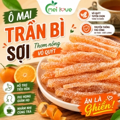 Ô Mai Trần Bì Sợi, Thơm Nồng Vỏ Quýt, Hỗ Trợ Tiêu Hóa, Dịu Họng, Ăn Vặt Dễ Ghiền