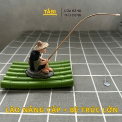 Tiểu Cảnh Ông Lão Già Câu Cá Trang Trí Hồ Cá, Bể Cá, Chậu Cây, Tiểu Cảnh Terrarium