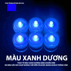 Đèn LED Mini Tròn Trang Trí Bể Cá, Hồ Cá Để Được Dưới Nước