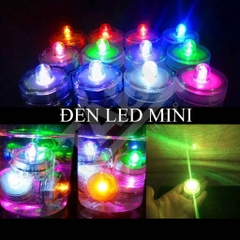 Đèn LED Mini Tròn Trang Trí Bể Cá, Hồ Cá Để Được Dưới Nước