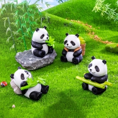 Gấu Trúc Ống Tre Ver.2 Trang Trí Hồ Cá, Bể Cá, Chậu Cây, Tiểu Cảnh Terrarium