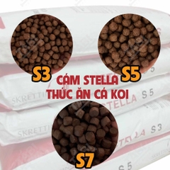 Thức Ăn Cám Cá STELLA S2, S3, S5, S7 (1KG) - 40% Đạm Cho Cá Koi, Cá Lóc,...Kích Ăn Cho Cá [1KG STELLA]