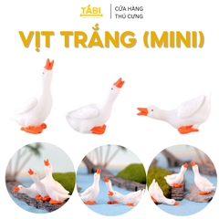 Tiểu Cảnh Con Vịt Trắng (Có Bán Lẻ) Trang Trí Hồ Cá, Bể Cá, Bonsai, Terrarium,...
