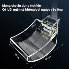 Bộ Ống Đựng Thức Ăn Cho Cá, Tép Cảnh Bằng Nhựa Acrylic