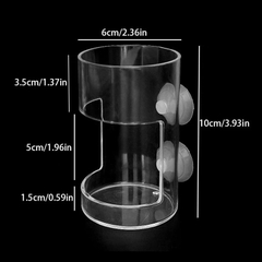 Bộ Ống Đựng Thức Ăn Cho Cá, Tép Cảnh Bằng Nhựa Acrylic