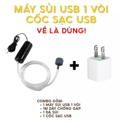 Máy Sủi Oxy 1/2 Vòi Cổng USB Cho Hồ Cá, Bể Cá Thuỷ Sinh