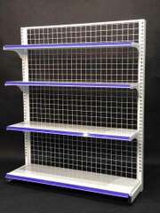 Kệ siêu thị đơn lưới 4 tầng C150 x D120