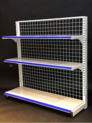 Kệ siêu thị đơn lưới 3 tầng C120 x D120