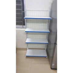Kệ siêu thị đơn lưới 4 tầng C150 x D70