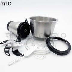 Máy Xay Thịt Đa Năng Cối Inox 304 4 Lưỡi Siêu Bén Chính Hãng, Công Suất 250w