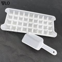 Khay 36 Viên Đá Và Xẻng Đá Tiện Lợi Để Tủ Lạnh, Nhựa Cao Cấp – Nhỏ Gọn, Vệ Sinh, Siêu Tiện Lợi