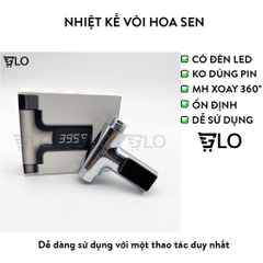 Nhiệt Kế Vòi Hoa Sen Đèn Led Không Dùng Pin, Chỉ Báo Nhiệt Độ Nước Cho Vòi Có Nguồn Dòng Chảy Thời Gian Thực Chính Xác