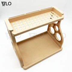 Kệ Nhựa 2 Tầng Lớn Đựng Vật Dụng Nhà Bếp 40 x 32 x 24cm