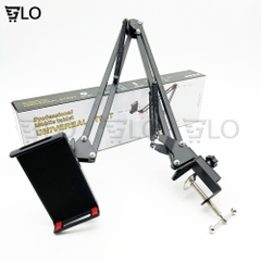 Giá Đỡ Kẹp Ipad, Máy Tính Bảng, Điện Thoại Để Đầu Giường, Cạnh Bàn Xoay 360 Độ