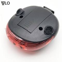 Đèn Led Hậu 2 Dải Laser + 5 Bóng Led Cảnh Báo Xe Đạp Gắn Phía Sau, Chống Nước Giúp Đạp Xe An Toàn Ban Đêm