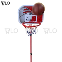 Bộ Trò Chơi Bóng Rổ Trụ Sắt Kèm Bóng Mini Trong Nhà Cho Bé Kèm Bơm