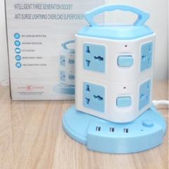 Ổ Cắm Điện Đa Năng 2-3-4-5 Tầng Tích Hợp 3 cổng USB