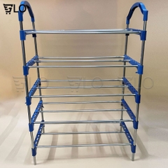 Giá Kệ Đựng Giày Dép 5 Tầng Khung Inox Chắc Chắn