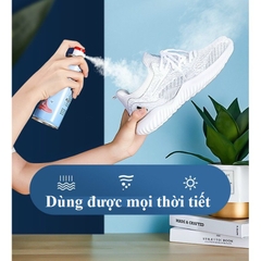 Bình Xịt Khử Mùi Giày 260ml Công Nghệ Bạc AG+, Chống Hôi Chân, Ngăn Mồ Hôi, Diệt Khuẩn, Hiệu Quả Đến 24h