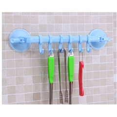 Thanh Treo Nhà Tắm Hút Chân Không Có 6 Móc Tiện Lợi - Gọn Gàng – Thẩm Mỹ – Lắp Đặt Chỉ Trong 30 Giây
