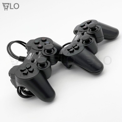 Tay Cầm Chơi Game Đôi Gamepad Có Rung Đen