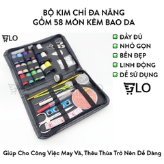 Bộ Kim Chỉ Đa Năng Gồm 58 Món Kèm Bao Da, Gọn Gàng, Tiện Lợi, Không Thể Thiếu Trong Mọi Gia Đình