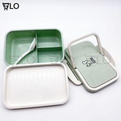 Hộp Cơm Lúa Mạch 2 Tầng SQIRREL