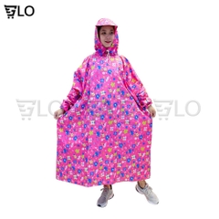 Áo Mưa Bít Sườn Không Xẻ Tà Vải Dù Tiện Lợi