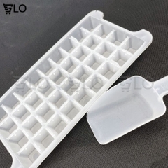Khay 36 Viên Đá Và Xẻng Đá Tiện Lợi Để Tủ Lạnh, Nhựa Cao Cấp – Nhỏ Gọn, Vệ Sinh, Siêu Tiện Lợi
