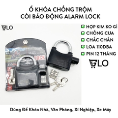 Ổ Khóa Chống Trộm Tự Động Còi Báo Động Cao Cấp Alarm Lock Màu Đen