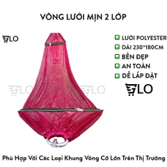 Võng Lưới Mịn 2 Lớp, Dệt Kim Cán Thép - Giải Pháp Nghỉ Ngơi Êm Ái Cho Cả Gia Đình