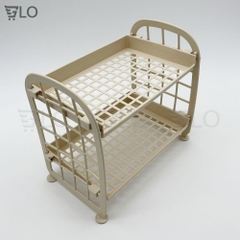 Kệ Nhựa 2 Tầng Mini Đựng Đồ Văn Phòng, Phòng Tắm, Nhà Bếp, Gọn Gàng Mọi Góc Nhà – Tối Ưu Không Gian Sống