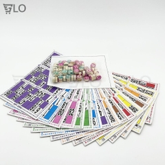 Bộ Đồ Chơi Cờ Lô Tô Giấy Và Gỗ Bingo Lotto Việt Giải Trí Ngày Tết