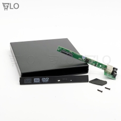 Box DVD USB 2.0 Sata Loại 12.7mm, Biến DVD Laptop Thành DVD Di Động