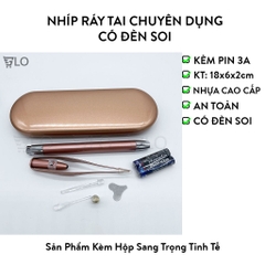 [Có Đèn Soi] Nhíp Ráy Tai Chuyên Dụng, Có Hộp, Dễ Sử Dụng, Chất Liệu Cao Cấp Siêu Bền