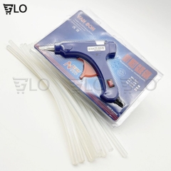 Súng Bắn Keo Nến Silicon Nyleo E20 Loại Nhỏ 20w Có Công Tắc, Máy Bắn Keo Điện Mini, Dụng Cụ Bắn Keo Silicone Loại Bé