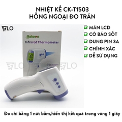 Nhiệt Kế CK-T1503 Hồng Ngoại Đo Trán(Cảnh Báo Khi Bị Sốt), Máy Đo Nhiệt Độ Cho Kết Quả Nhanh Chính Xác